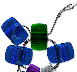 Illustration of beading stitch